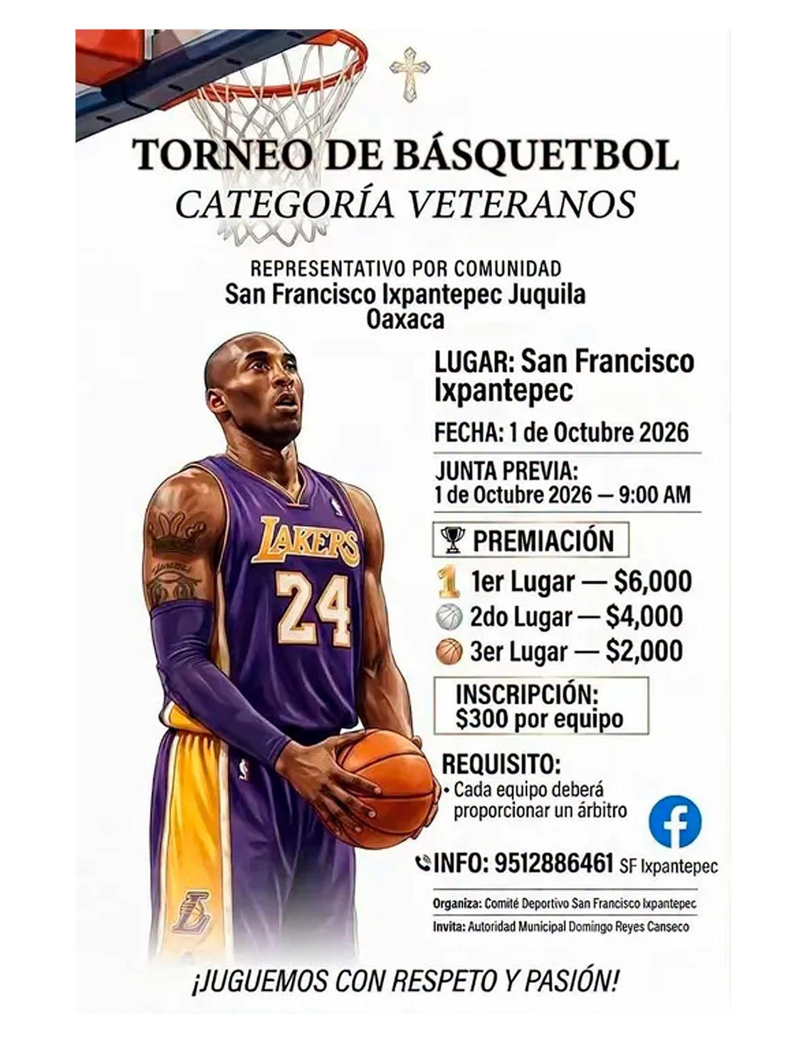 Torneo de Básquetbol San Francisco de Asís - San Francisco Ixpantepec, Oaxaca — imagen 1
