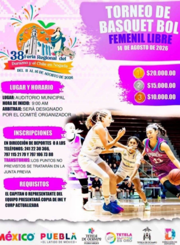 Torneo de Estrellas Basquetbol - Tetela de Ocampo 2026 — imagen 1