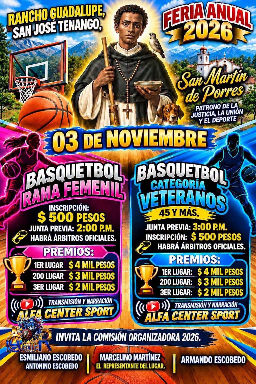 Torneo de Básquetbol Feria San Martín de Porres - Rancho Guadalupe, Oaxaca — imagen 1