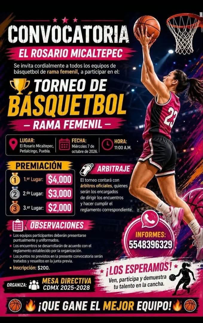 Torneo de Básquetbol - el Rosario Micaltepec, Petlalcingo, Puebla — imagen 2