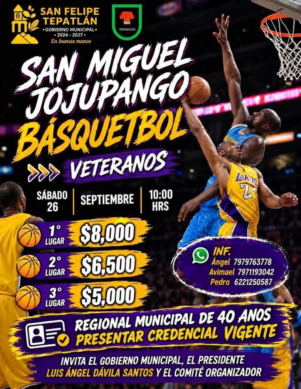 Torneo de Básquetbol San Miguel Jojupango - San Felipe Tepatlán, Puebla — imagen 1